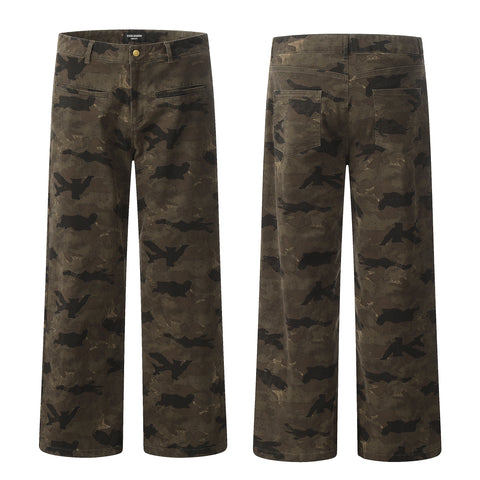 11KN Straight Loose Lumberjack Pants #CK6519