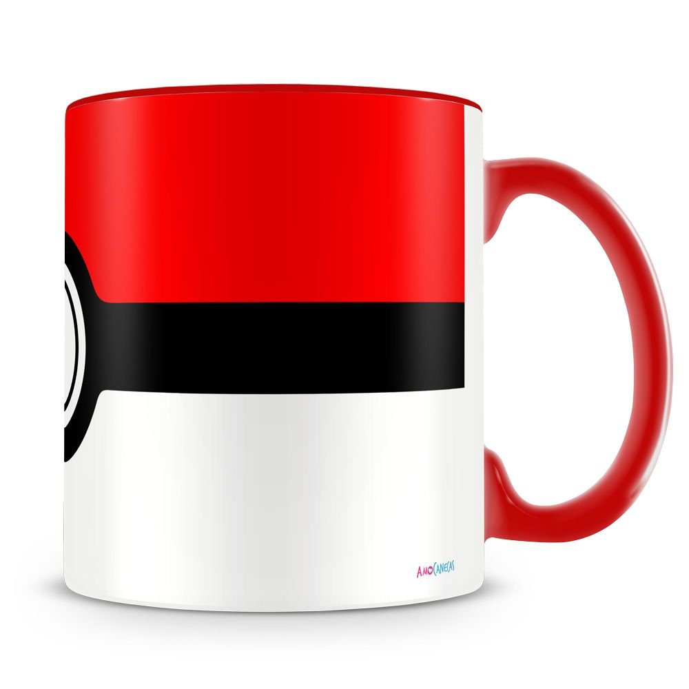 Caneca Pokémon Pokebola Direita