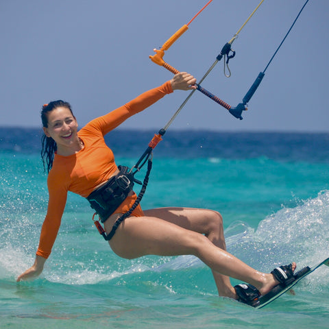 Lisette Schoots, girl and co-founder Shake Your Wave kitesurf bikini