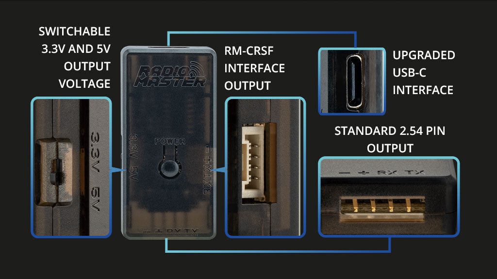 RadioMaster ExpressLRS USB UART 快閃記憶體 V2