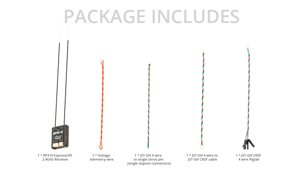 RP3-H ExpressLRS 2.4GHz Nano Receiver