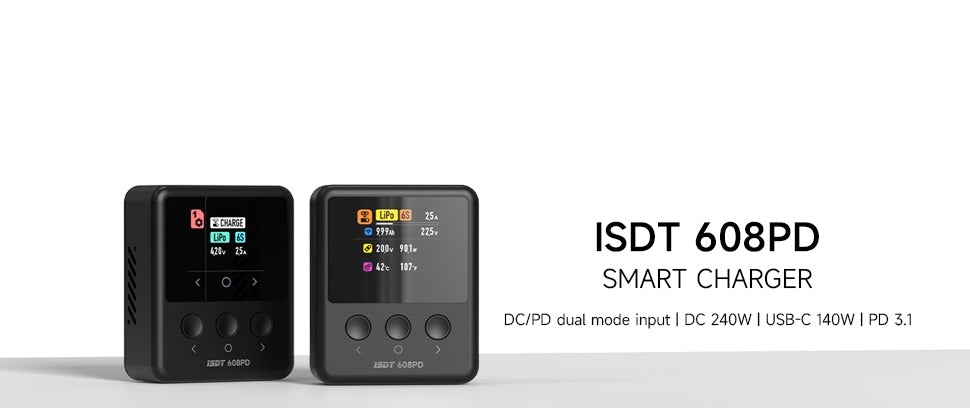 ISDT 608PD DC 240W Smart Charger with DC/PD Dual input
