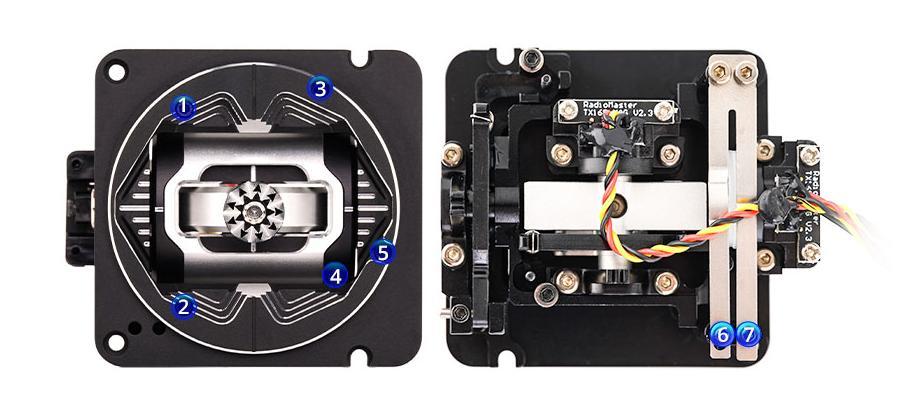 AG01 CNC Hall Gimbals for TX16S