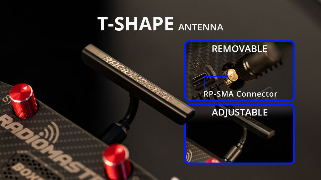 boM T-SHAPE ANTENNA REMOVABLE RP-SMA