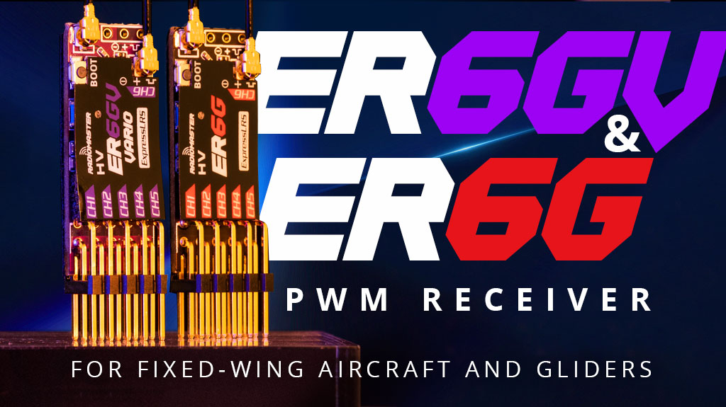 RadioMaster ER6G & ER6GV 2.4GHz ELRS PWM Receiver