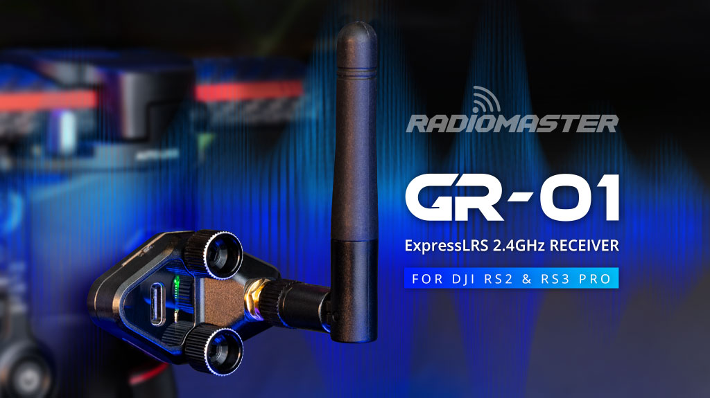 Récepteur GR-01 ExpressLRS 2,4 GHz pour cardans de caméra DJI RS