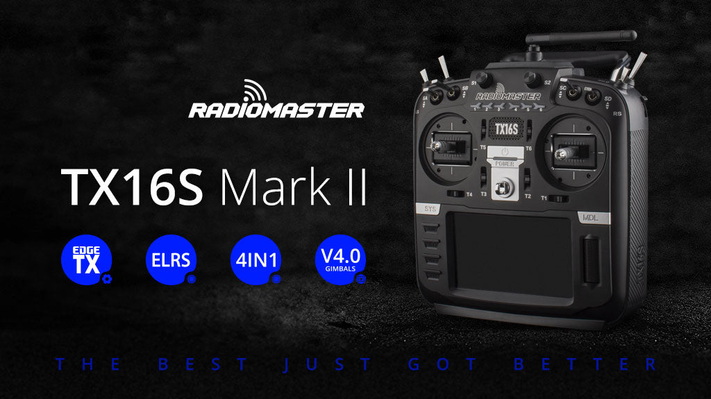 RadioMaster TX16S MKII EdgeTX RC Transmitter w/ V4.0 Hall Gimbals