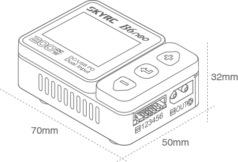 SkyRC B6 Neo 200w DC Smart Charger with DC/PD Dual input