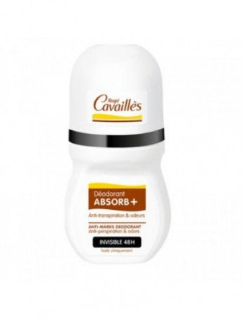 Parafeel - Parapharmacie en ligne - Roge cavailles deo absorb+ roll on invisible 48h 50ml