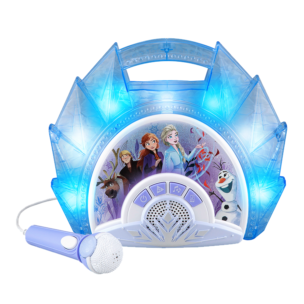 eKids Disney Frozen 2 - Micrófono de juguete para niños con música  integrada y luces intermitentes, diseñado para fanáticos de la mercancía  congelada
