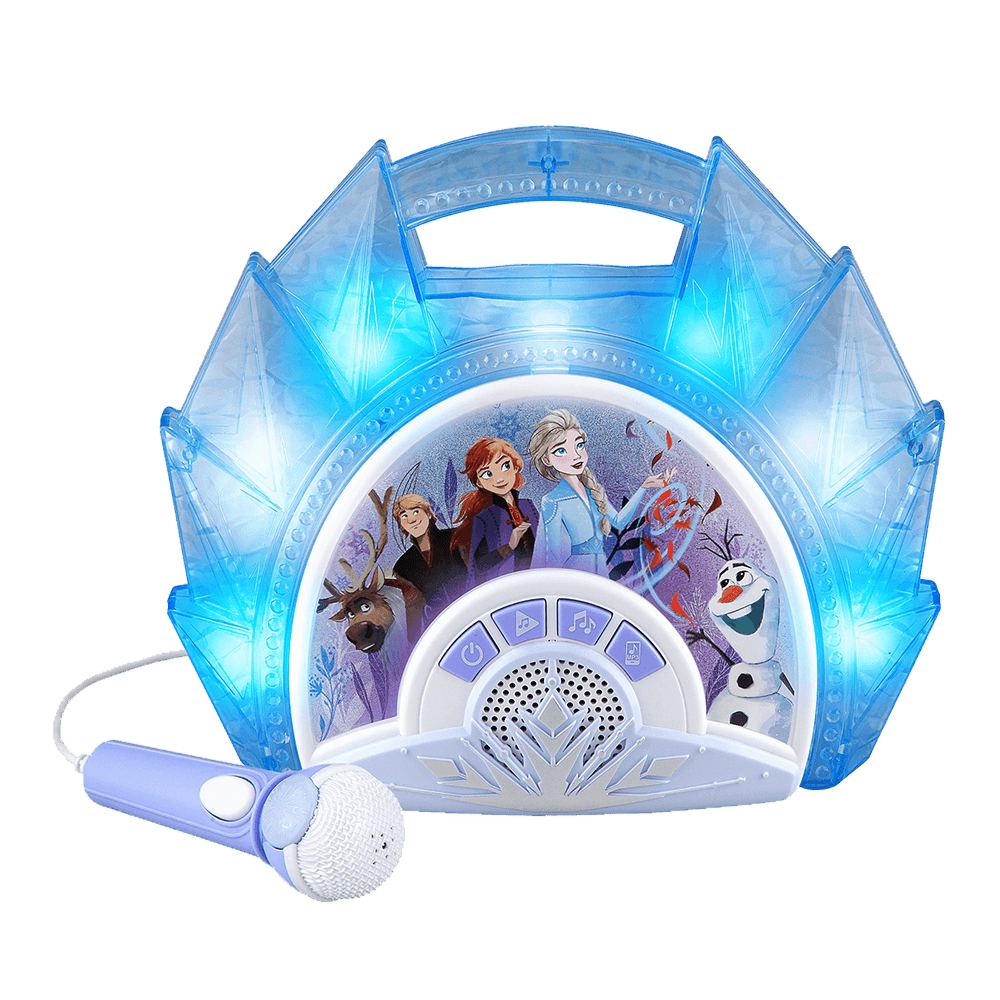 eKids Disney Frozen 2 - Micrófono de juguete para niños con música  integrada y luces intermitentes, diseñado para fanáticos de la mercancía  congelada