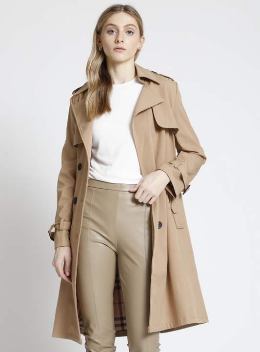 The Audrey Belted Trench Coat FINAL SALE – Trinity Clothing