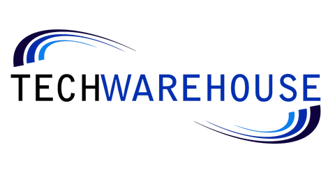 Tech Warehouse Logo Blue Black