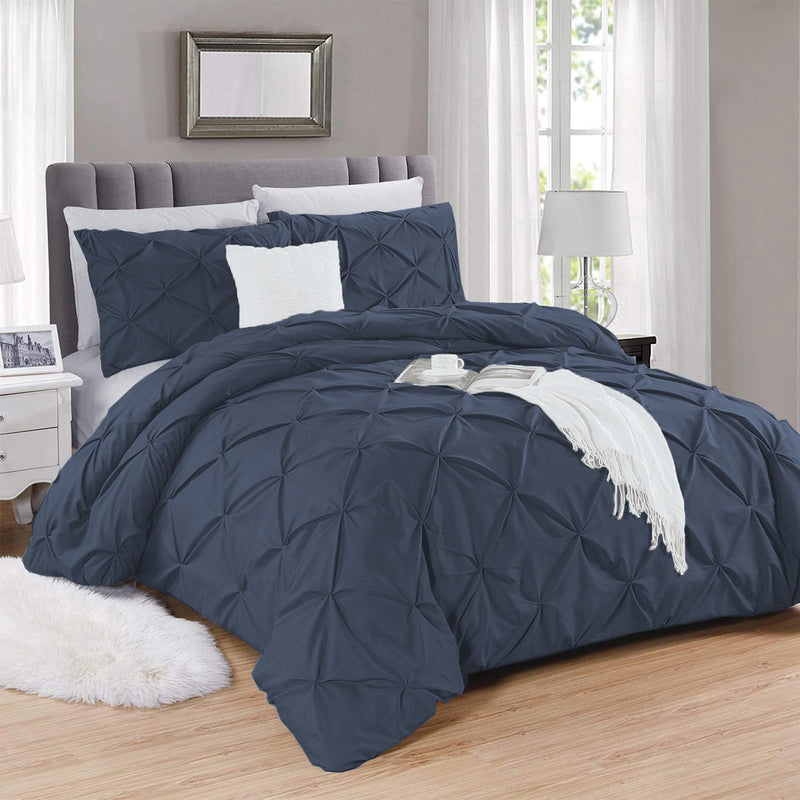 cotton pintuck duvet cover