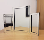 Dressing Table Tri-Fold Free Standing Mirror Bevelled Edged 54cm x 78cm
