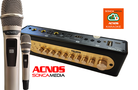 ACNOS Mi-30s Karaoke Mixer and Wireless Microphones