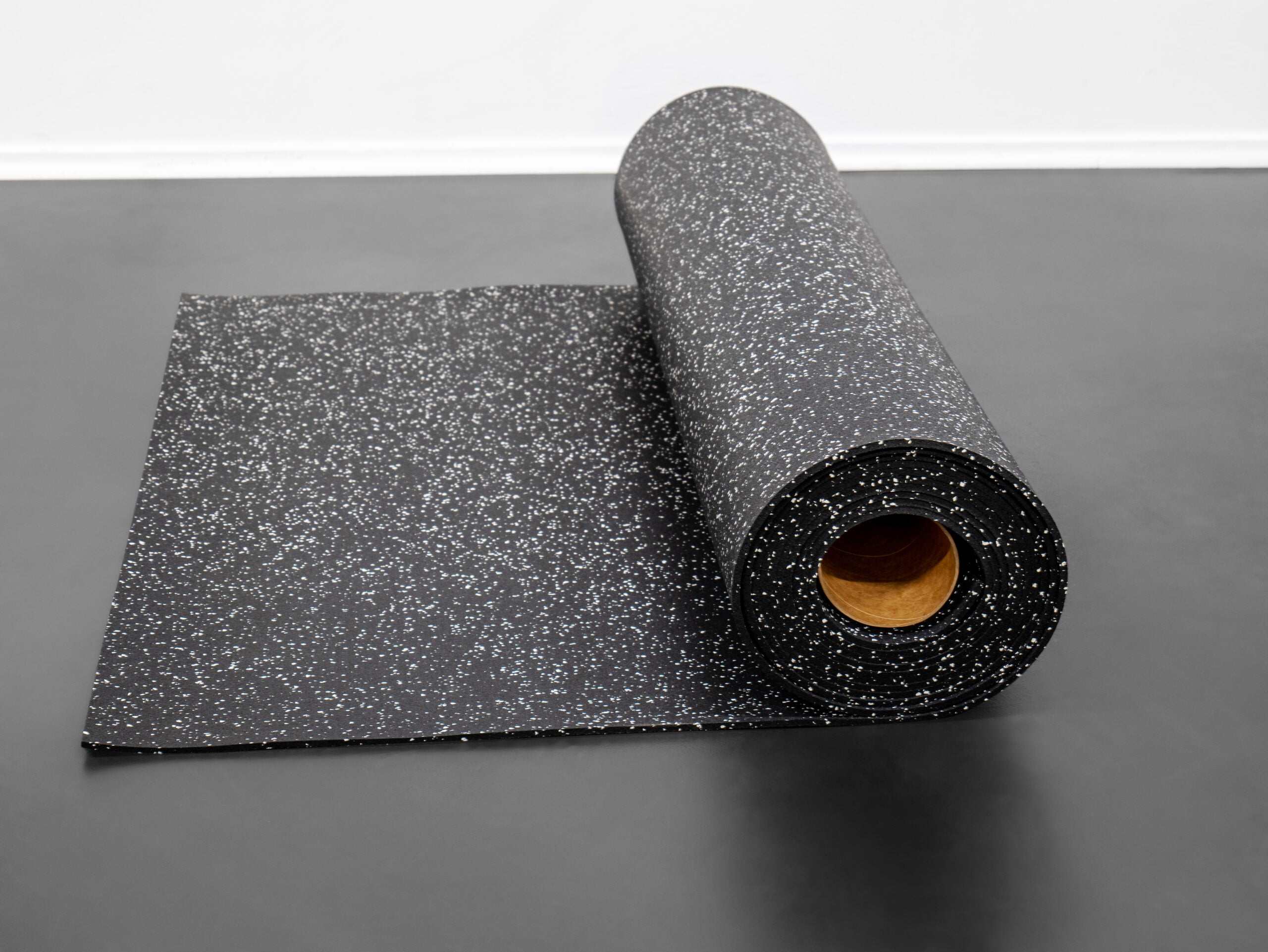 Rubber Flooring- 8mm (White Speckled) - Rubber Rolls