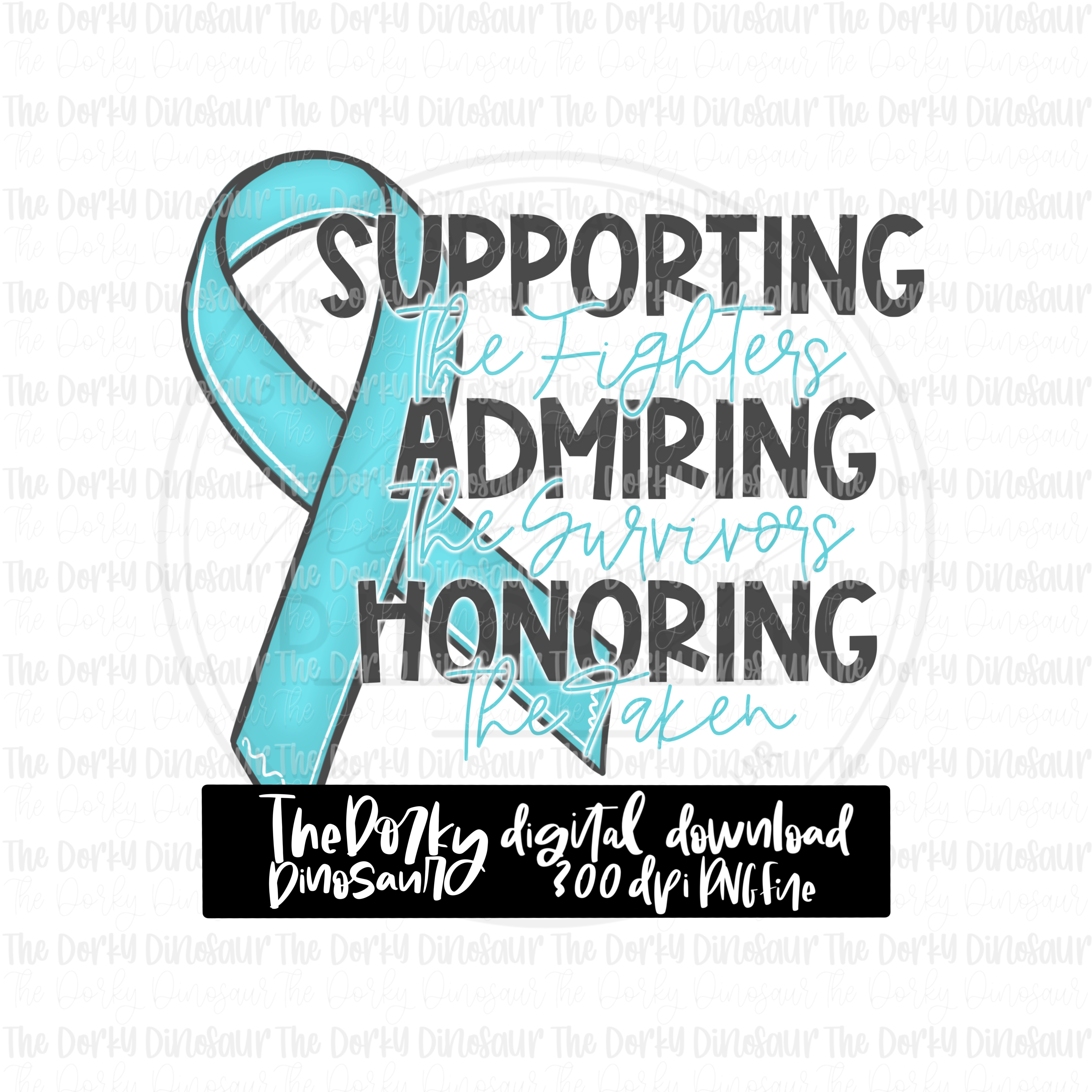 Supporting The Fighters PNG File | Awareness Digital File | Ovarian Cancer PNG File | Digital Download | Awareness Ribbon Sublimation File |