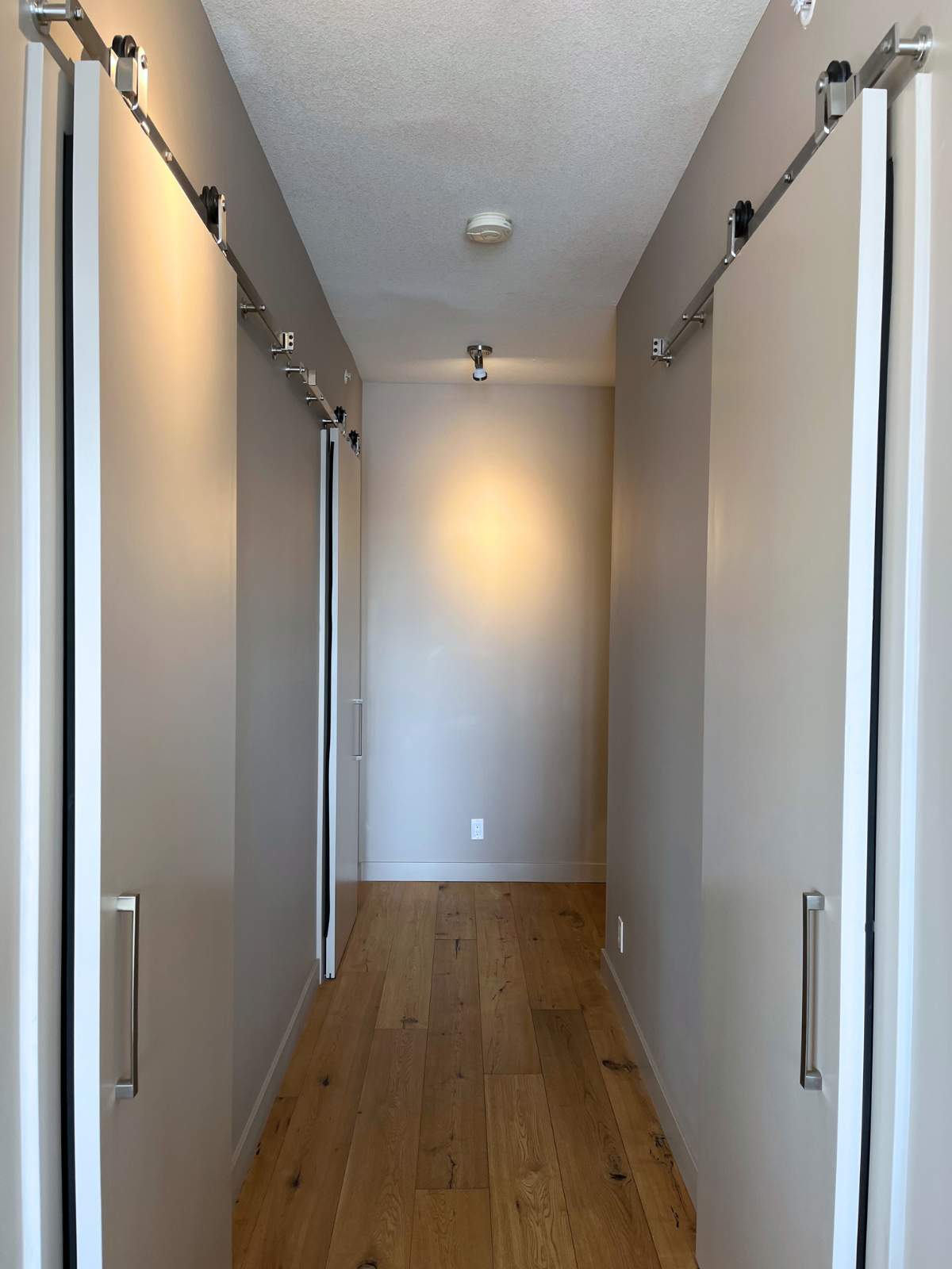 existing hallway before I started painting