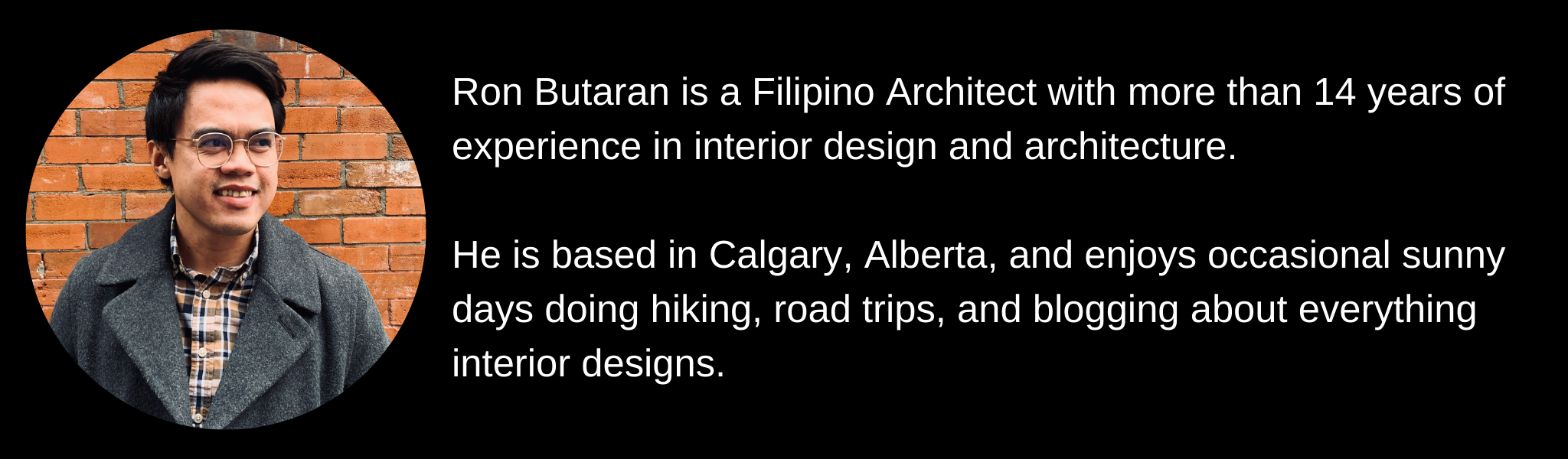 ron butaran architect, interior designer and blogger 