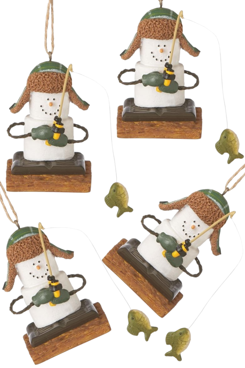 Midwest CBK S'mores Ice Fisherman Christmas Ornament