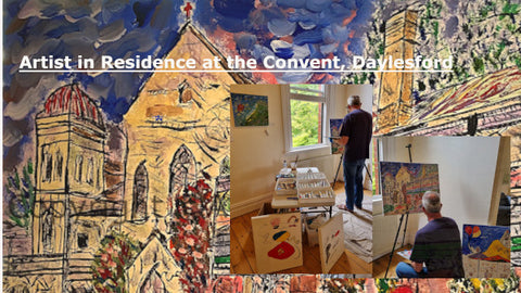 Ade Blakey as artist in residence at The Convent Galleries, Daylesford