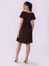 Chic Brown Dress - Poppi Clothing
