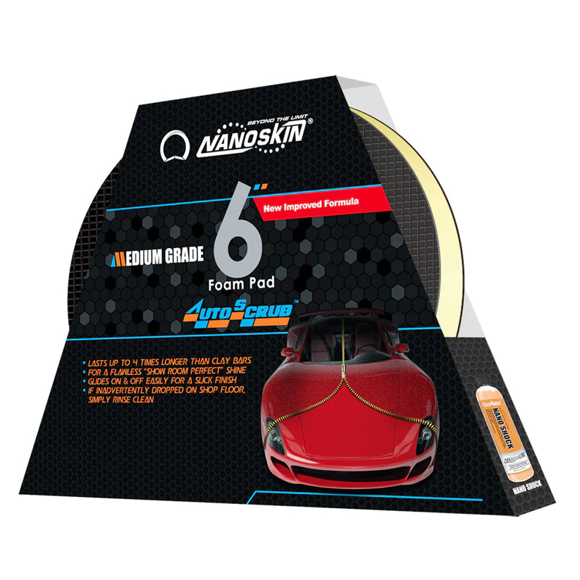 NANOSKIN AUTOSCRUB 6" PAD MEDIUM GRADE
