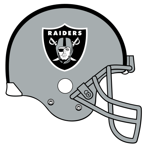 Las Vegas Raiders Metal Garden Art Helmet Spike