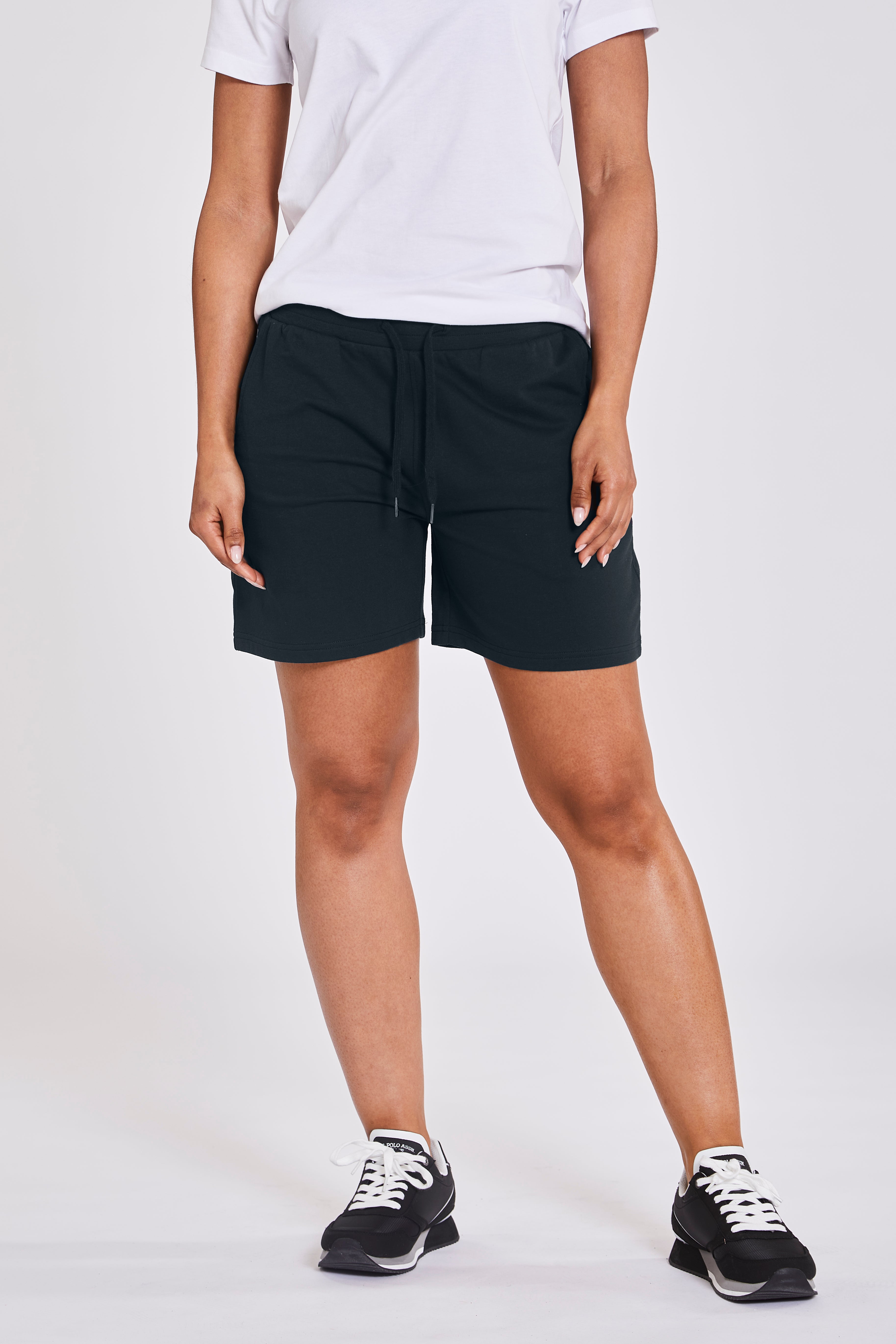 Navy Blå  Sweat Shorts Acacie Dame  -  S  |  U.S. Polo Assn
