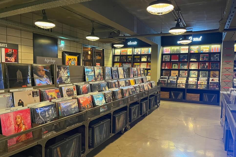 art library and an LP store called Vinyl & Plastic.