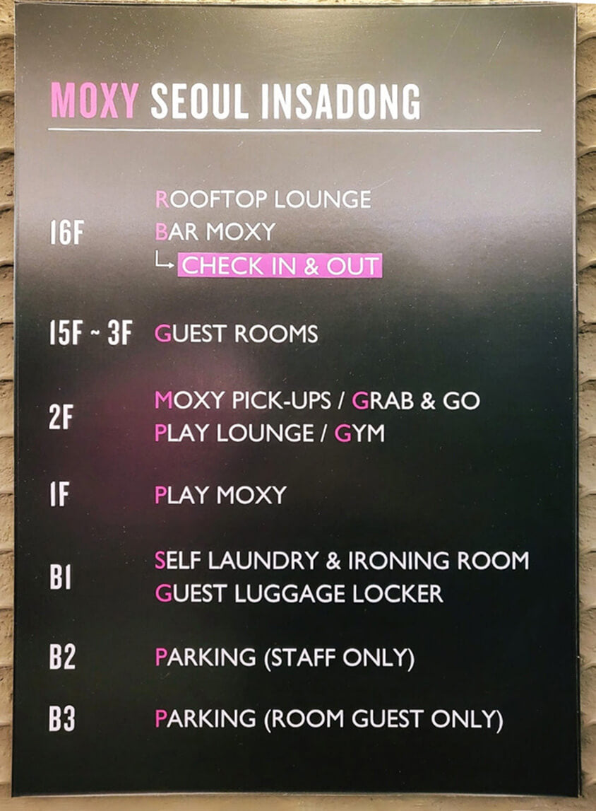 moxy hotel insa-dong mariott seoul