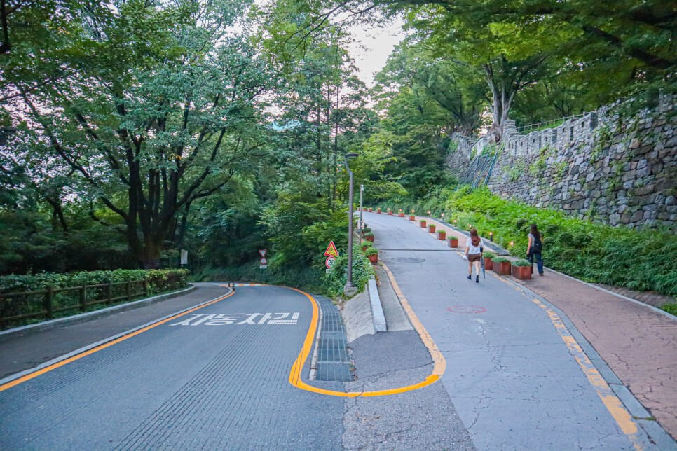 namsan mountain park seoul tower nightview