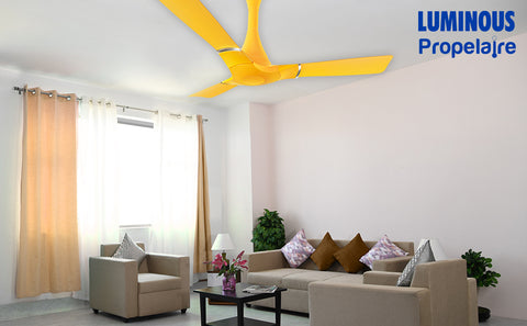 Luminous Propelaire 48'' Premium Decorative Energy Saving   Ceiling fan (Sporty Yellow)