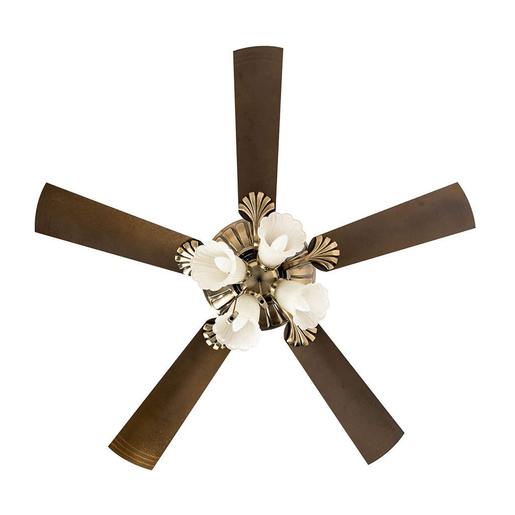 Crompton Jupiter 48" Decorative Ceiling Fan with Lights (Brass) C-215