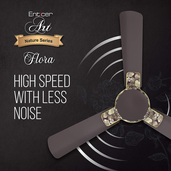 Havells ENTICER ART - ES Flora  Nature Series 48 Inch Ceiling Fan (Espresso Brown) H-289-Havelles ceiling price in Bangladesh