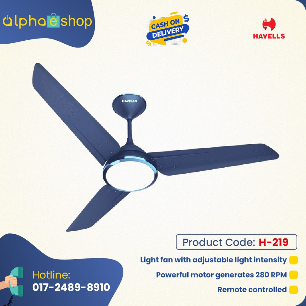 Havells Lumeno 53'' With Remote Indigo Blue H-219