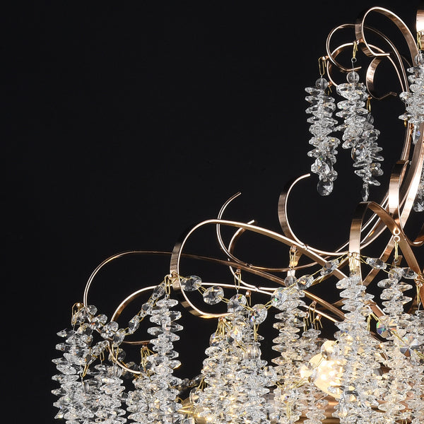 Qulik Baronial Beauty Luxury Decorative Chandelier 8 LED Ceiling Lights