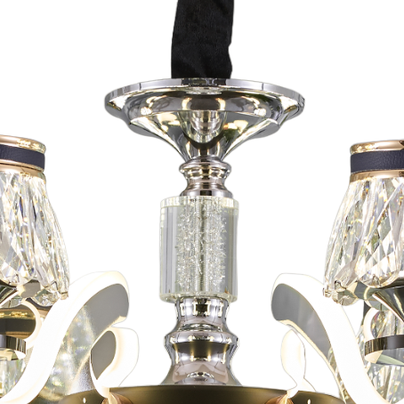 Qulik Decorative Luxury Crystal LED Chandelier Ceiling 6 Lamp Lights (QL-8832-6)