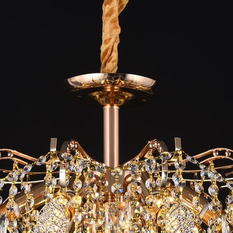 Qulik Modern Luxury Crystal Chandelier Pendent 8 LED Lamp (QL-9270-8)