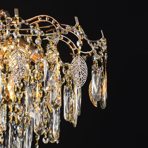 Qulik Modern Luxury Crystal Chandelier Pendent 8 LED Lamp (QL-9270-8)