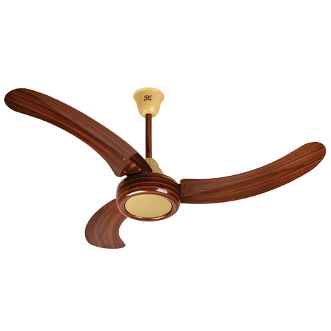 SK Sareen 56"  Ceiling Fan Dark Wood SK-221