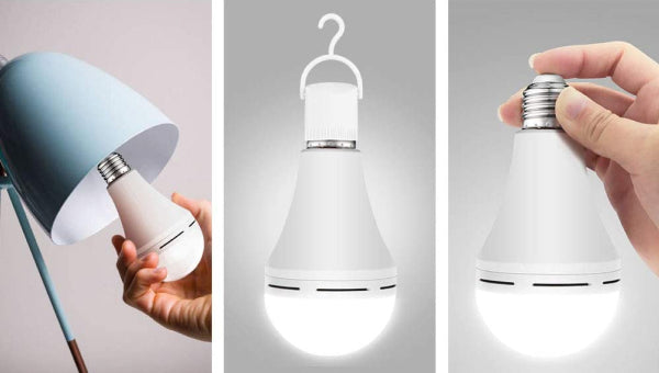 Emergency Self-Charging Light Bulb with Hanging Hook