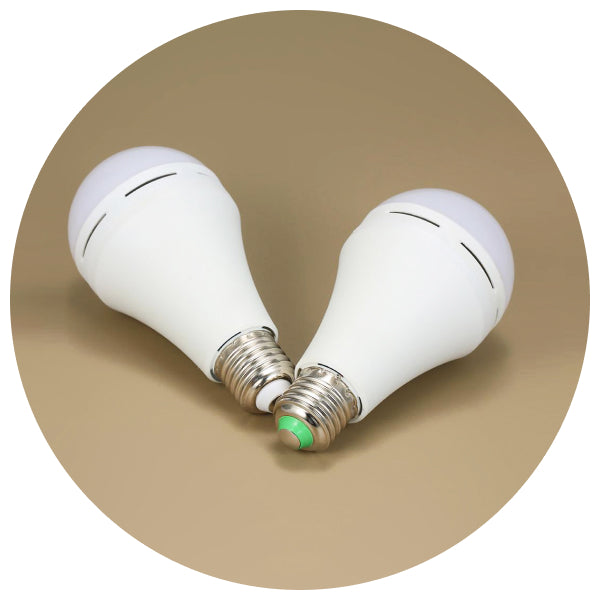 Self-charging LED light bulb