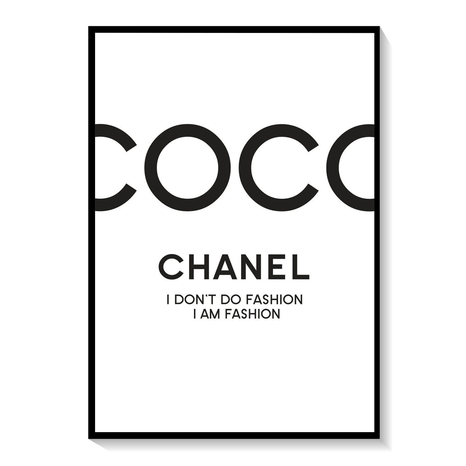 Coco Chanel poster  Posters with fashion citations  deseniocom