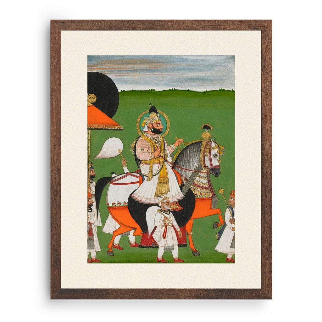 Rajasthani Paintings Buy Beautiful Rajasthani Paintings Online At   A Black Frame Maharana Jawan Singh Of Udaipur With Several Attendants 1024x1024 