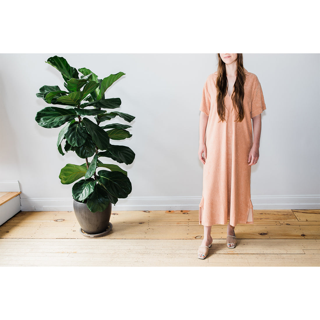 Baserange Galu Shirtdress in Mar Brown