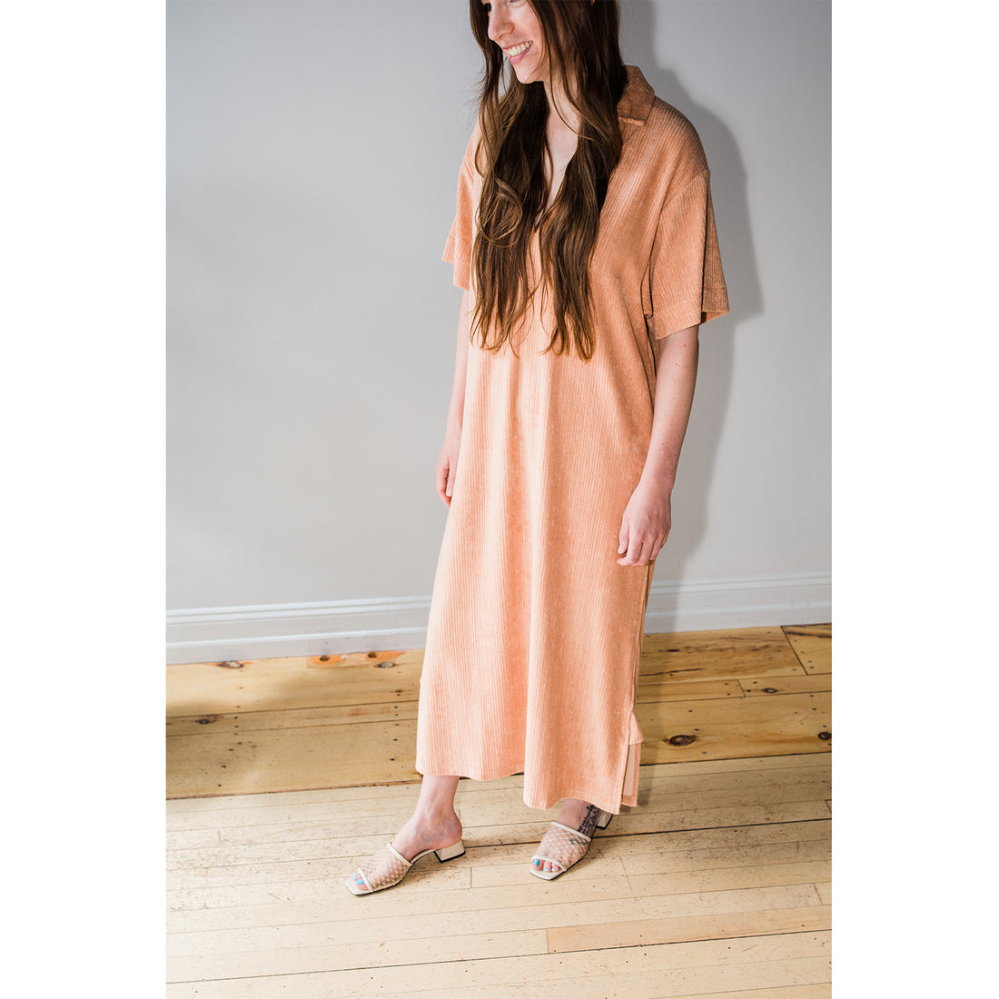 Baserange Galu Shirtdress in Mar Brown