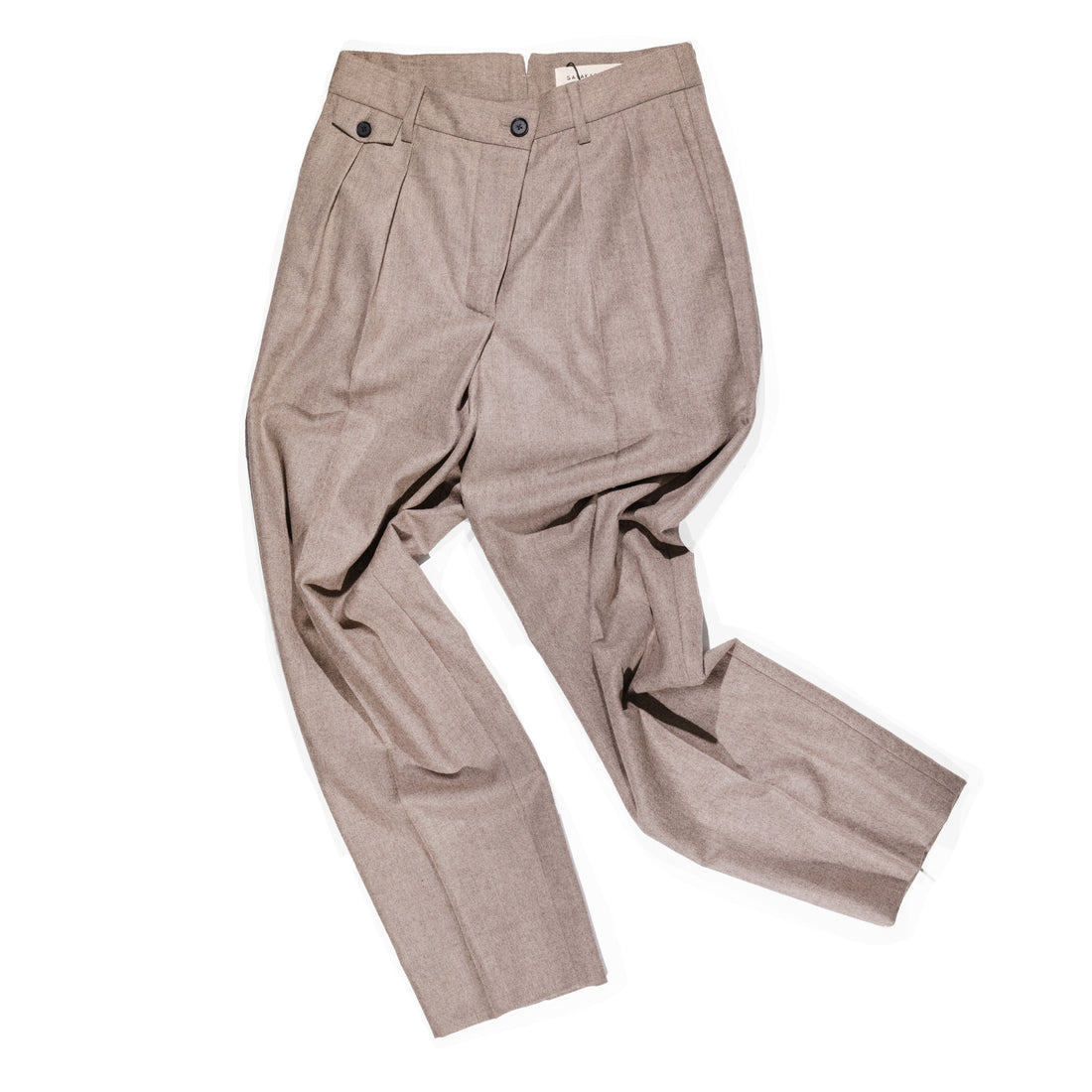 Sayaka Davis Twisted Tuck Pants in Oatmeal – JUDITH