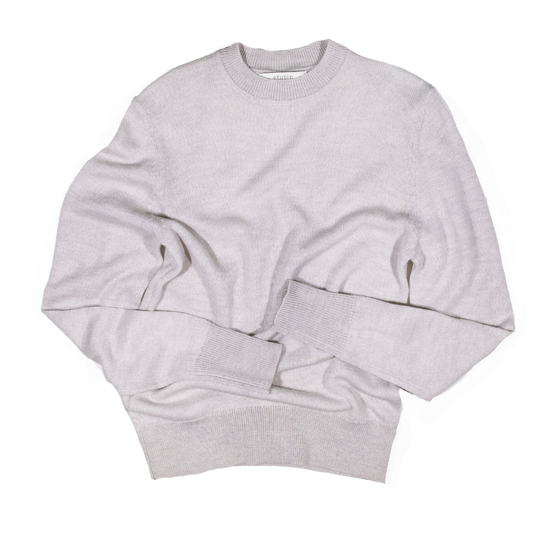 Studio Nicholson Athena Crewneck Jumper in Ice Marl